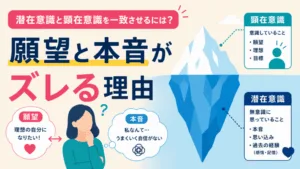 潜在意識と顕在意識を一致させるには？ズレているサインと4つの方法のアイキャッチ画像