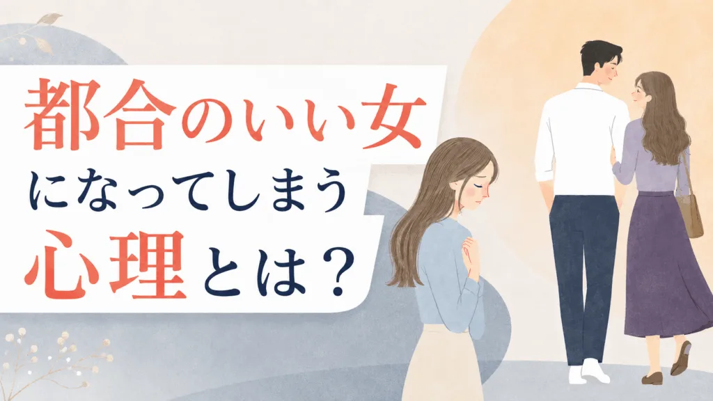 都合のいい女になってしまう心理とは？自分を雑に扱う恋愛パターンのアイキャッチ画像