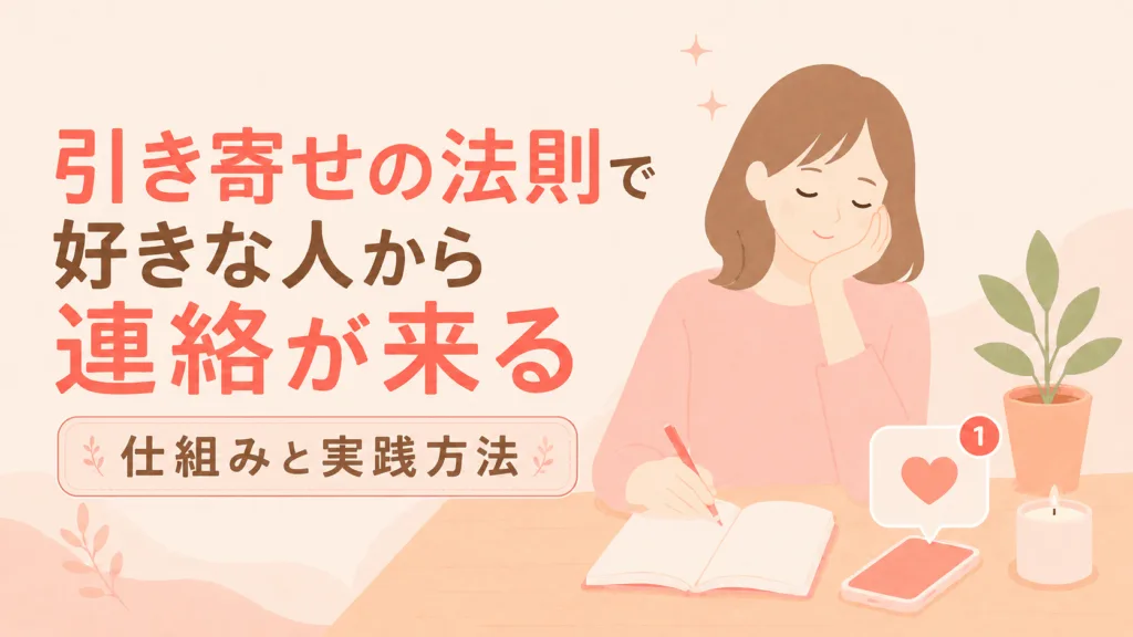 引き寄せの法則で好きな人から連絡が来る仕組みと実践方法を解説のアイキャッチ画像