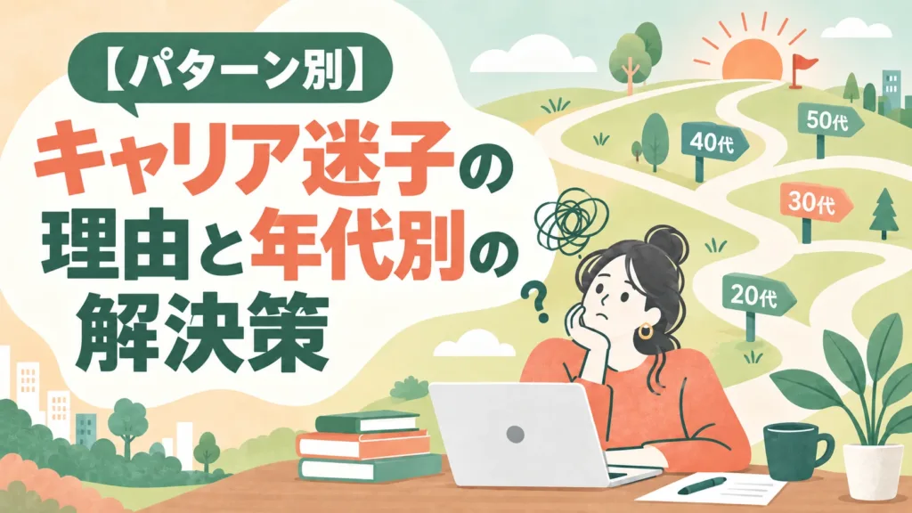 【パターン別】キャリア迷子の理由と年代別の解決策