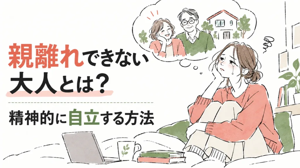 親離れできない大人とは？精神的に自立する方法