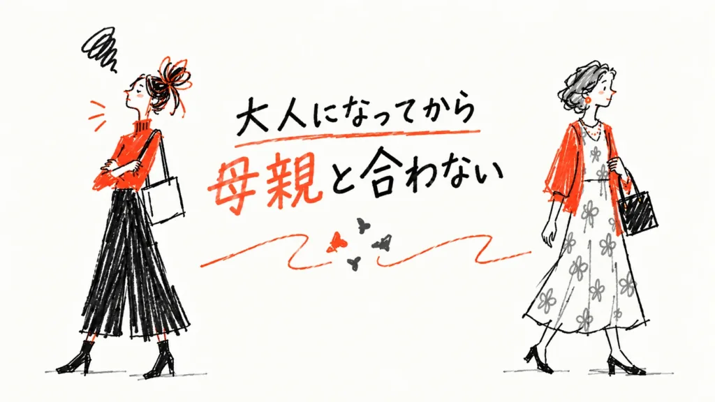 大人になってから母親と合わない