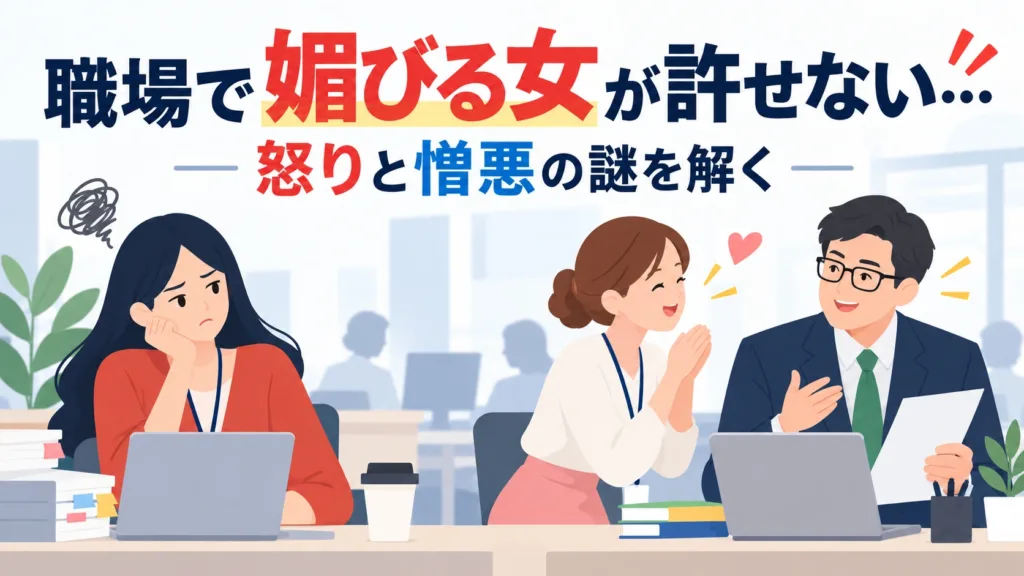 職場で媚びる女が許せない…怒りと憎悪の謎を解く