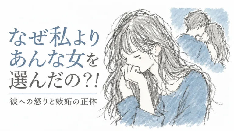 なんであんな女が選ばれるの？彼への怒りと嫉妬の正体